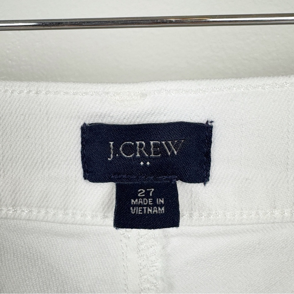 J. Crew Classic Cotton High Rise Denim Shorts White Size 27 - Picture 5 of 6